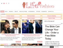 Tablet Screenshot of lifenfashion.com
